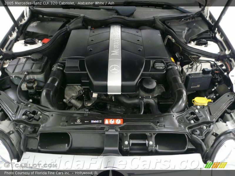 Alabaster White / Ash 2005 Mercedes-Benz CLK 320 Cabriolet