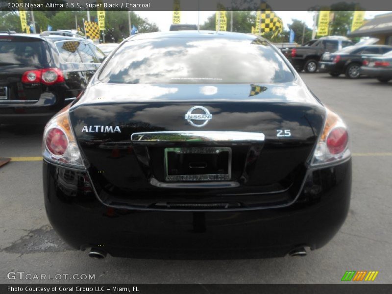 Super Black / Charcoal 2008 Nissan Altima 2.5 S