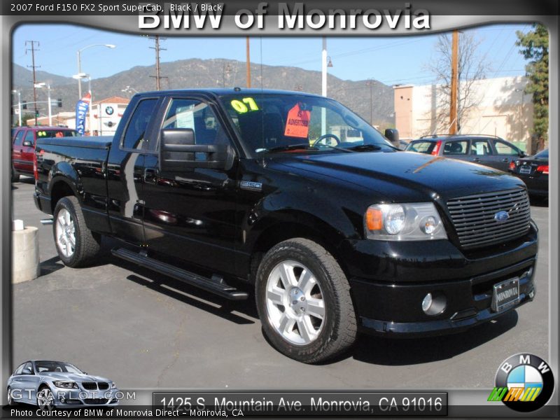 Black / Black 2007 Ford F150 FX2 Sport SuperCab