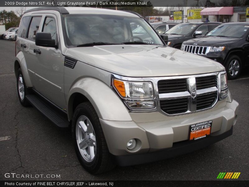 Light Graystone Pearl / Dark Khaki/Medium Khaki 2009 Dodge Nitro SLT 4x4