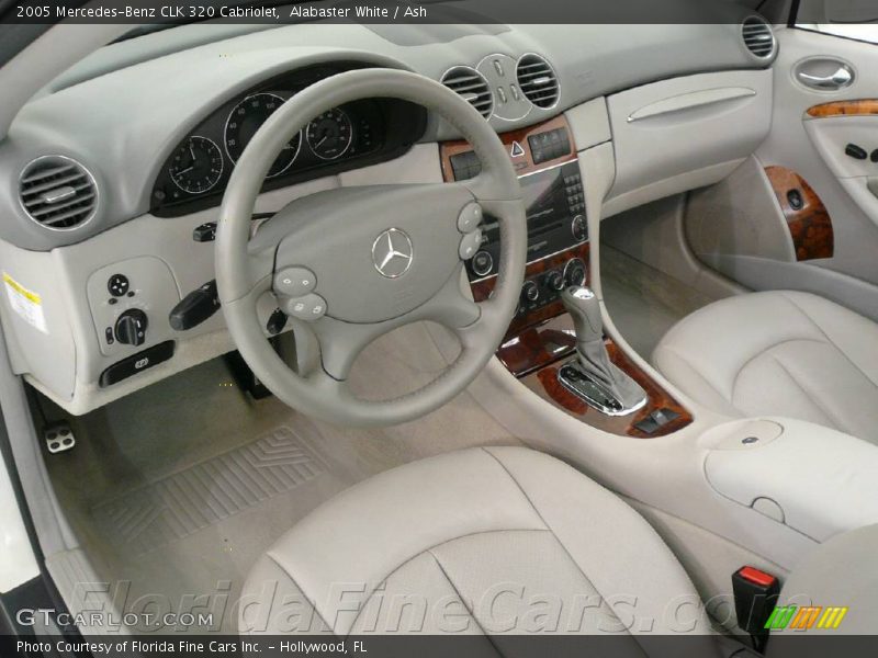 Alabaster White / Ash 2005 Mercedes-Benz CLK 320 Cabriolet