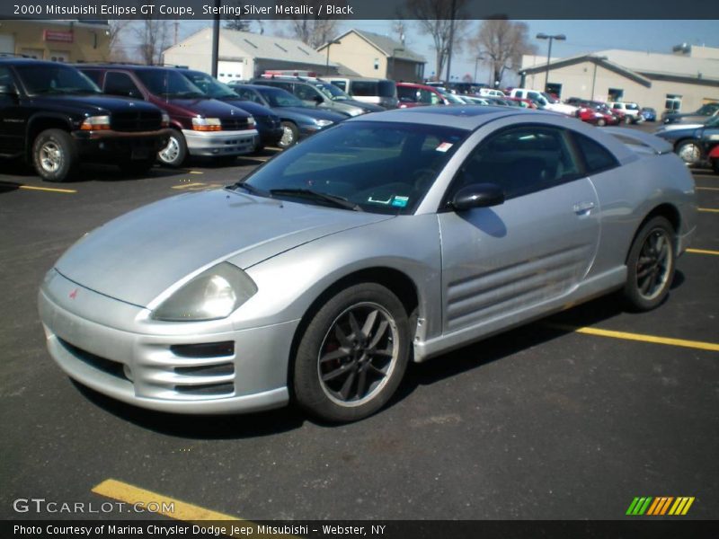 Sterling Silver Metallic / Black 2000 Mitsubishi Eclipse GT Coupe