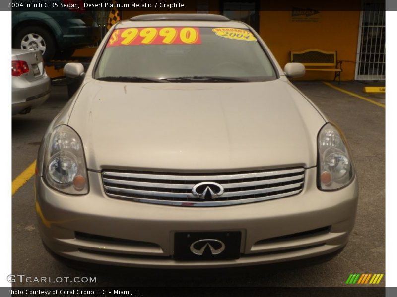 Desert Platinum Metallic / Graphite 2004 Infiniti G 35 Sedan