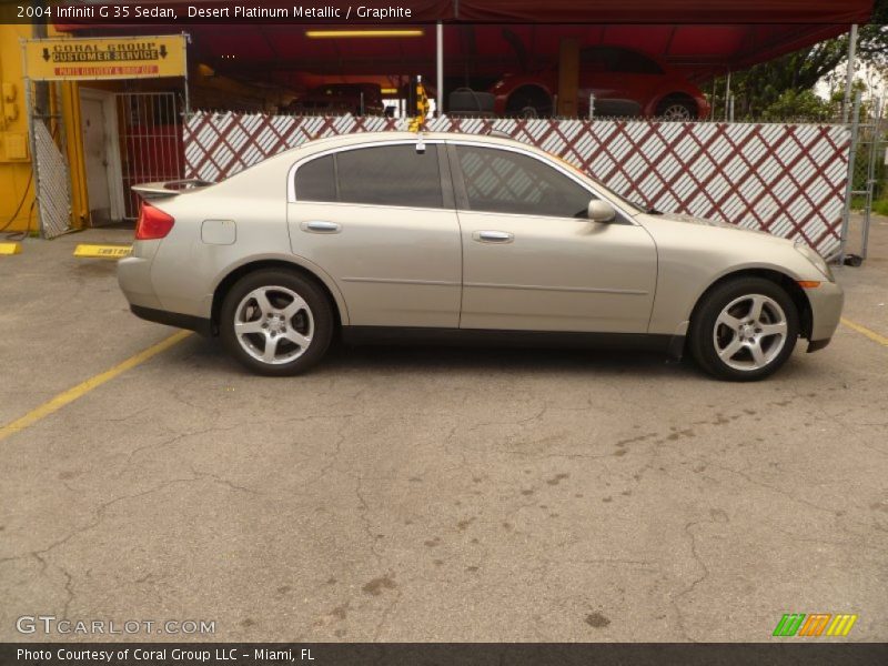 Desert Platinum Metallic / Graphite 2004 Infiniti G 35 Sedan