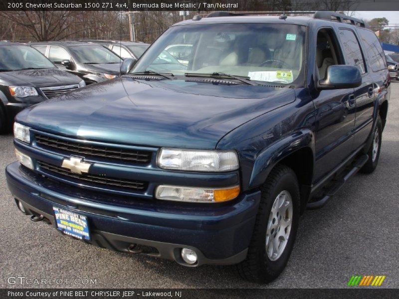 Bermuda Blue Metallic / Tan/Neutral 2005 Chevrolet Suburban 1500 Z71 4x4