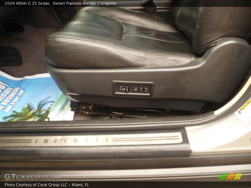 Desert Platinum Metallic / Graphite 2004 Infiniti G 35 Sedan