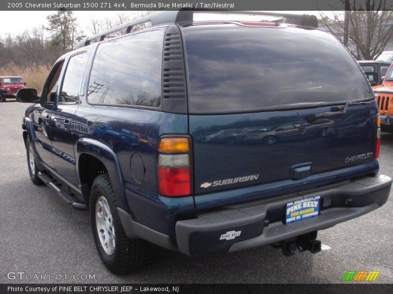Bermuda Blue Metallic / Tan/Neutral 2005 Chevrolet Suburban 1500 Z71 4x4