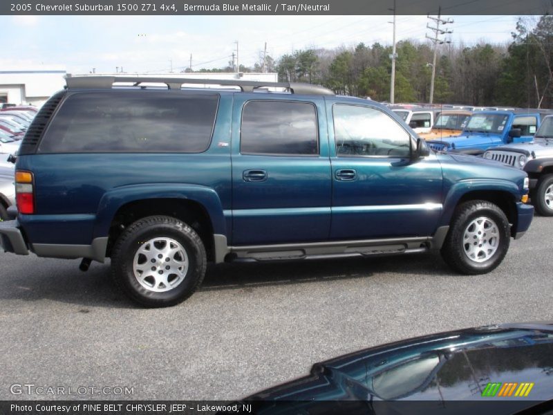 Bermuda Blue Metallic / Tan/Neutral 2005 Chevrolet Suburban 1500 Z71 4x4