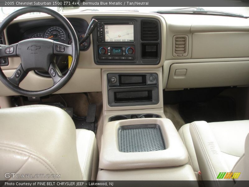 Bermuda Blue Metallic / Tan/Neutral 2005 Chevrolet Suburban 1500 Z71 4x4