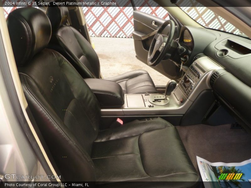 Desert Platinum Metallic / Graphite 2004 Infiniti G 35 Sedan