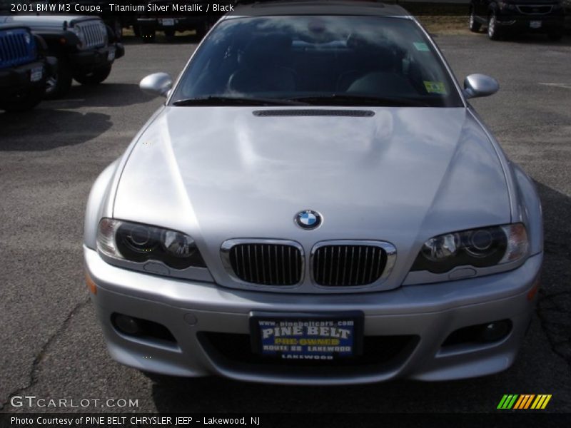 Titanium Silver Metallic / Black 2001 BMW M3 Coupe