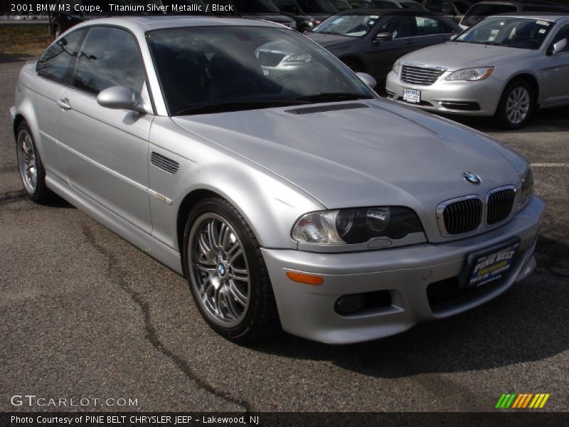 Titanium Silver Metallic / Black 2001 BMW M3 Coupe