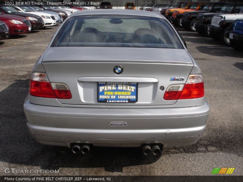 Titanium Silver Metallic / Black 2001 BMW M3 Coupe