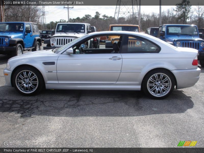 Titanium Silver Metallic / Black 2001 BMW M3 Coupe