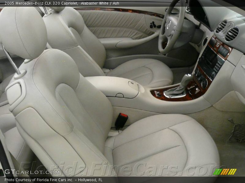 Alabaster White / Ash 2005 Mercedes-Benz CLK 320 Cabriolet