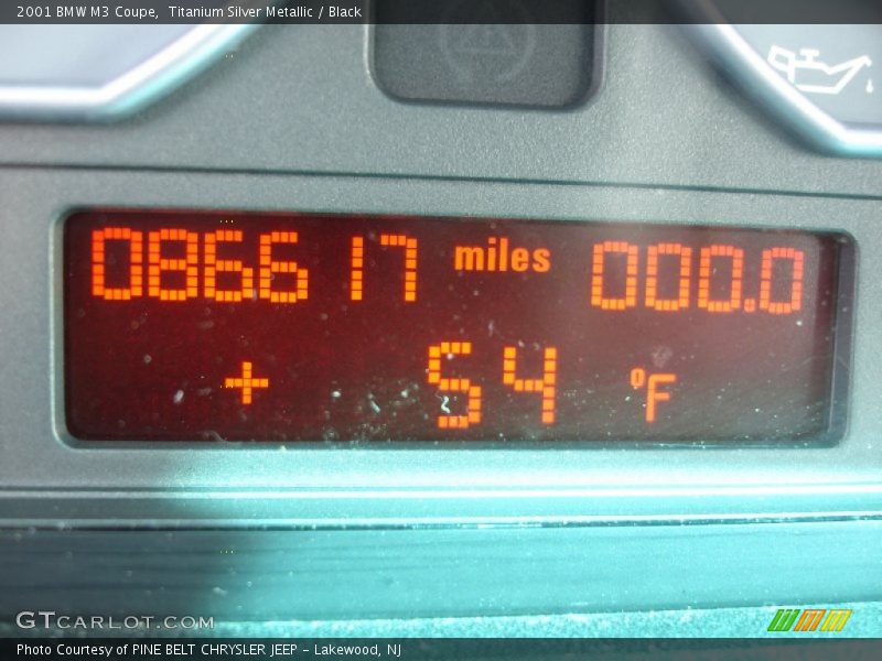 Titanium Silver Metallic / Black 2001 BMW M3 Coupe