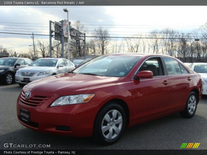 Barcelona Red Metallic / Ash 2009 Toyota Camry LE