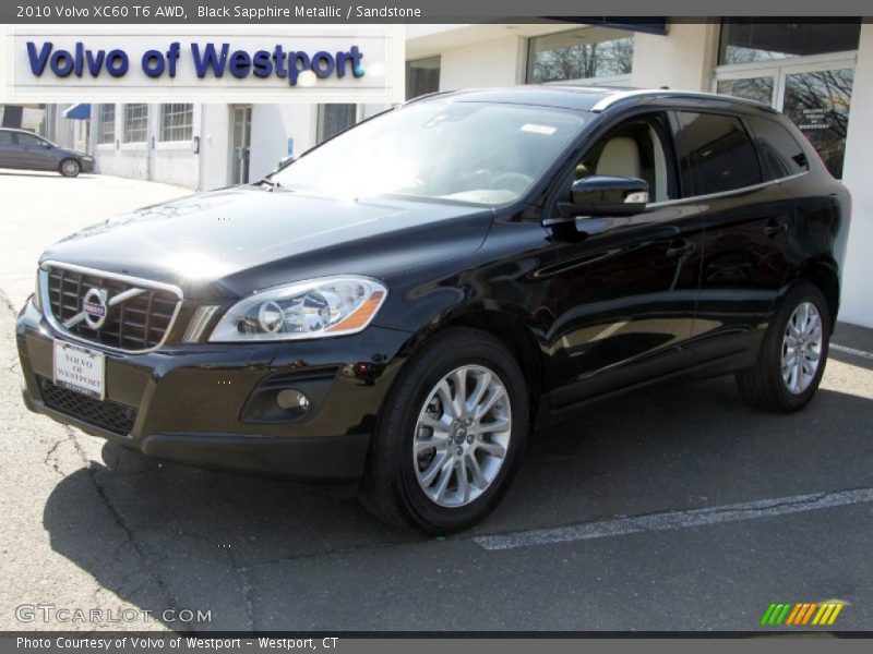 Black Sapphire Metallic / Sandstone 2010 Volvo XC60 T6 AWD