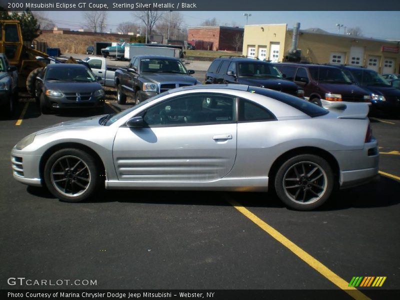 Sterling Silver Metallic / Black 2000 Mitsubishi Eclipse GT Coupe