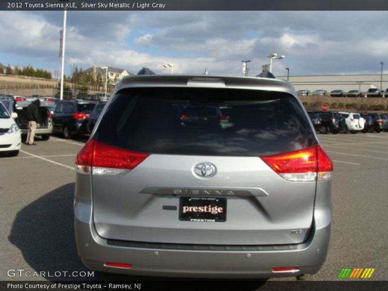 Silver Sky Metallic / Light Gray 2012 Toyota Sienna XLE