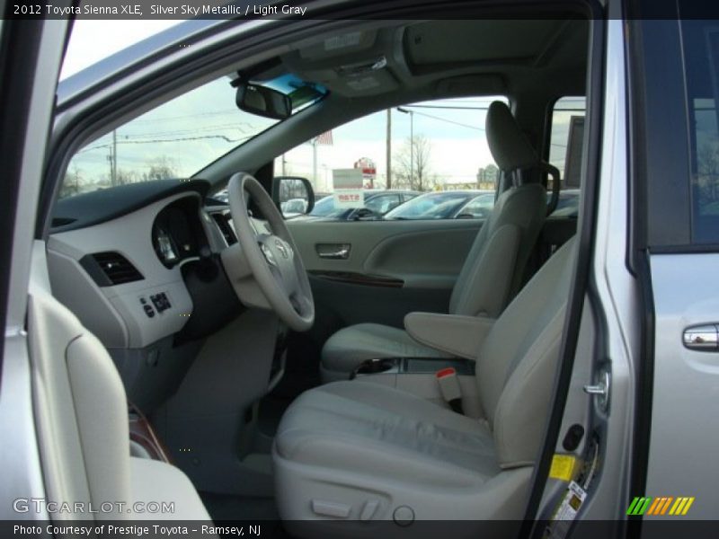 Silver Sky Metallic / Light Gray 2012 Toyota Sienna XLE