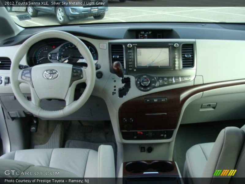 Silver Sky Metallic / Light Gray 2012 Toyota Sienna XLE