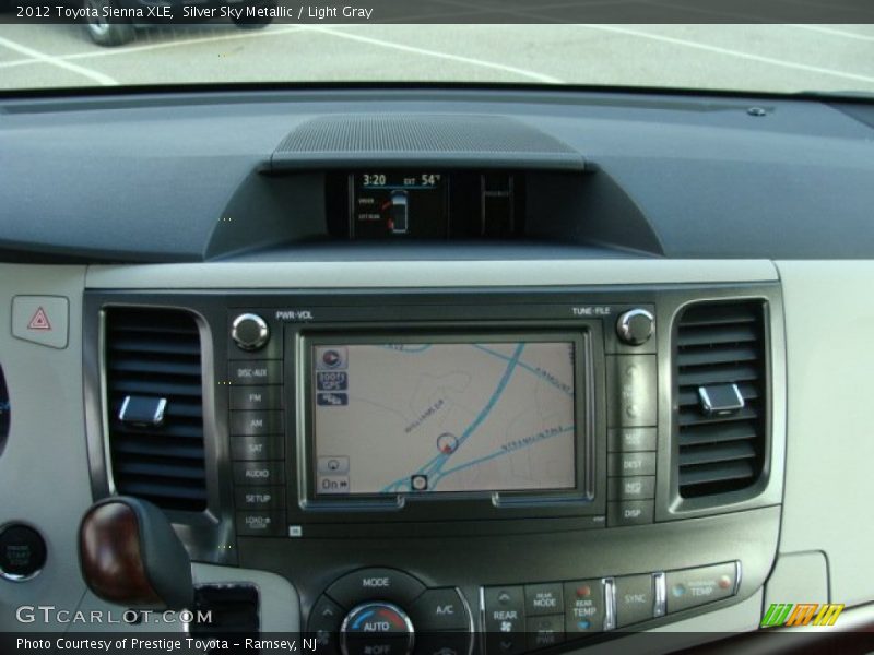 Silver Sky Metallic / Light Gray 2012 Toyota Sienna XLE