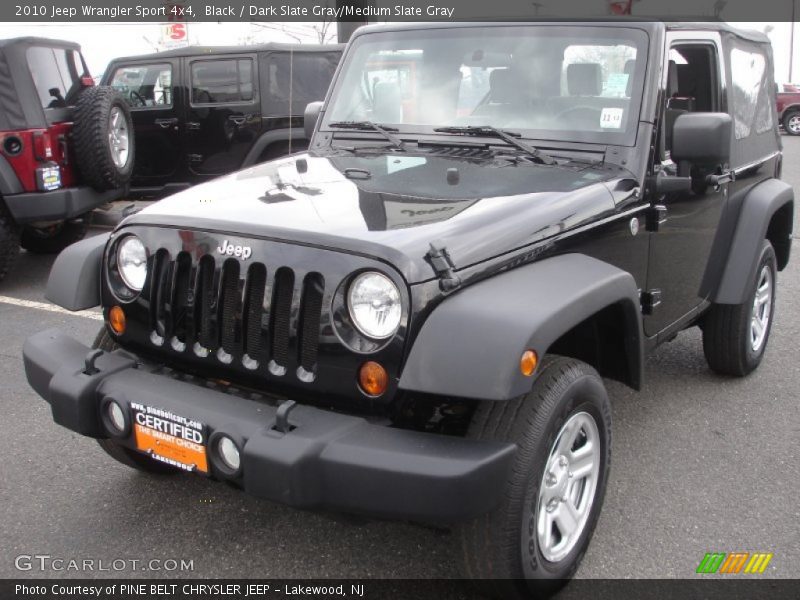 Black / Dark Slate Gray/Medium Slate Gray 2010 Jeep Wrangler Sport 4x4