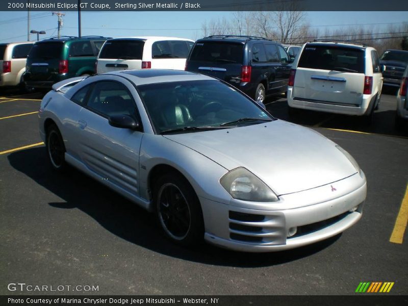 Sterling Silver Metallic / Black 2000 Mitsubishi Eclipse GT Coupe