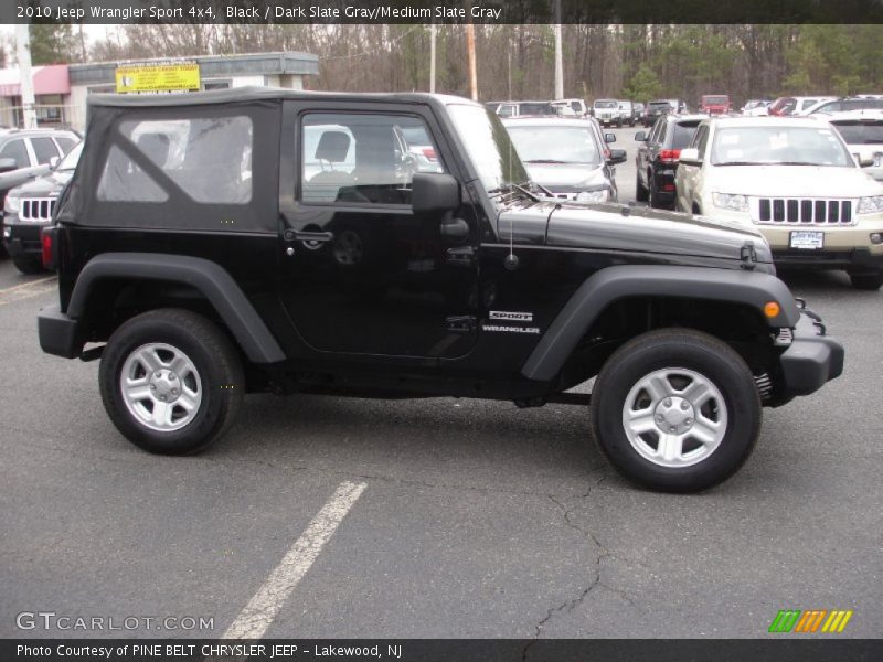 Black / Dark Slate Gray/Medium Slate Gray 2010 Jeep Wrangler Sport 4x4