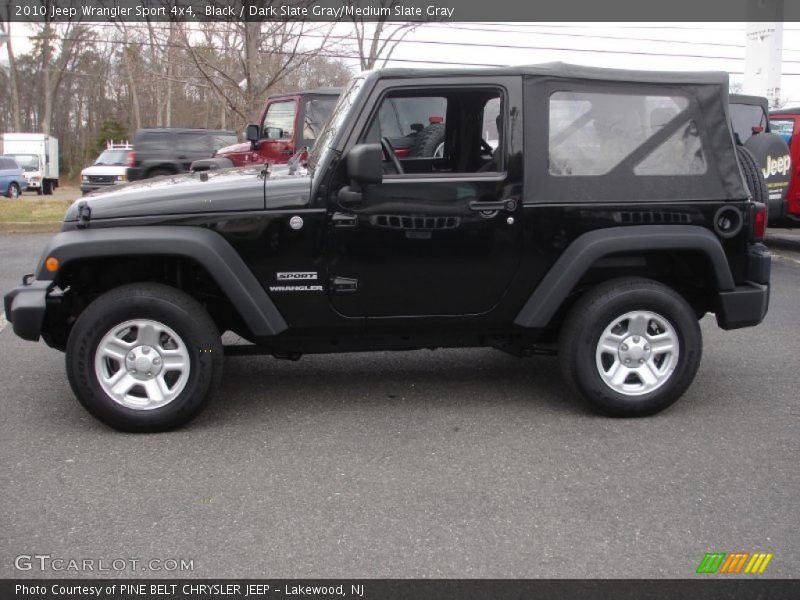 Black / Dark Slate Gray/Medium Slate Gray 2010 Jeep Wrangler Sport 4x4