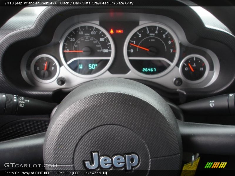 Black / Dark Slate Gray/Medium Slate Gray 2010 Jeep Wrangler Sport 4x4