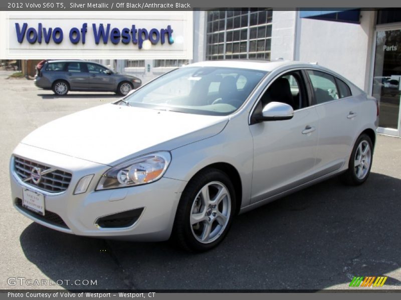 Silver Metallic / Off Black/Anthracite Black 2012 Volvo S60 T5