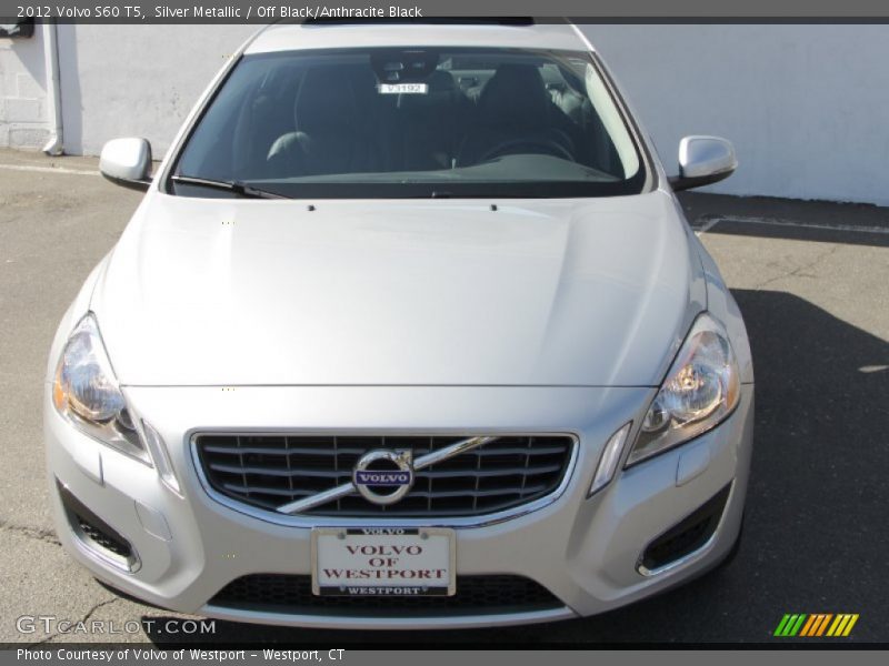 Silver Metallic / Off Black/Anthracite Black 2012 Volvo S60 T5