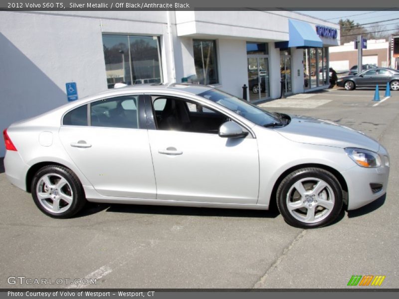 Silver Metallic / Off Black/Anthracite Black 2012 Volvo S60 T5