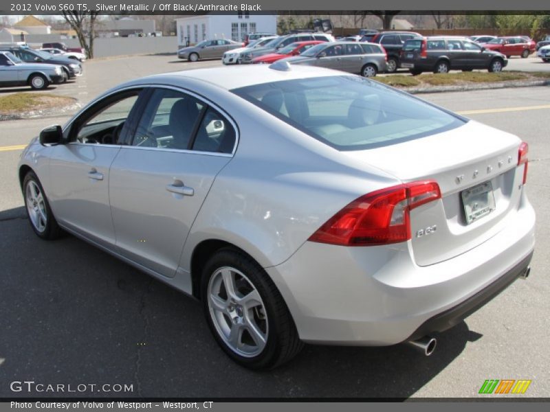 Silver Metallic / Off Black/Anthracite Black 2012 Volvo S60 T5