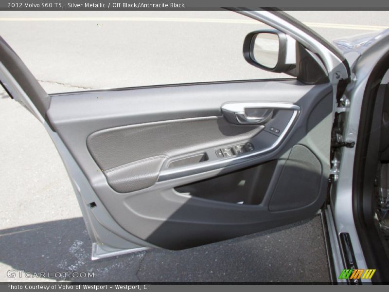 Silver Metallic / Off Black/Anthracite Black 2012 Volvo S60 T5