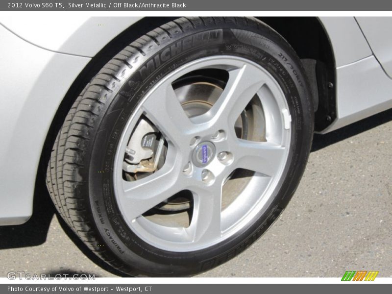 Silver Metallic / Off Black/Anthracite Black 2012 Volvo S60 T5