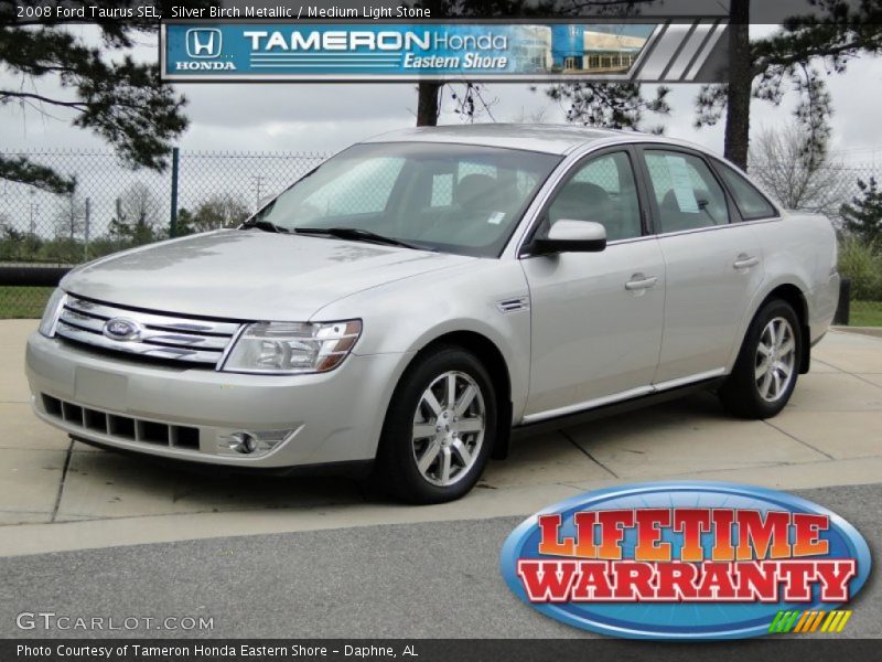 Silver Birch Metallic / Medium Light Stone 2008 Ford Taurus SEL