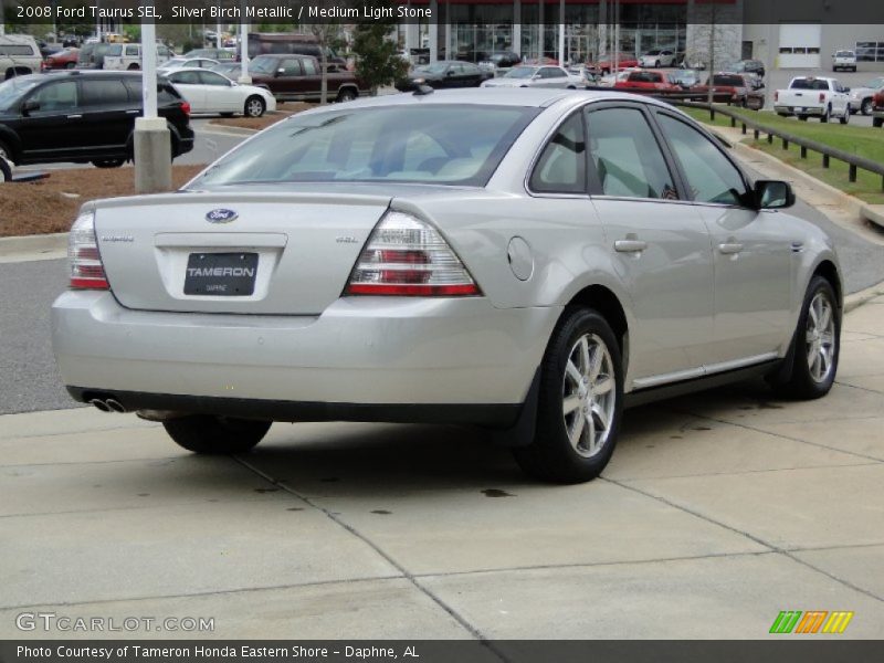 Silver Birch Metallic / Medium Light Stone 2008 Ford Taurus SEL
