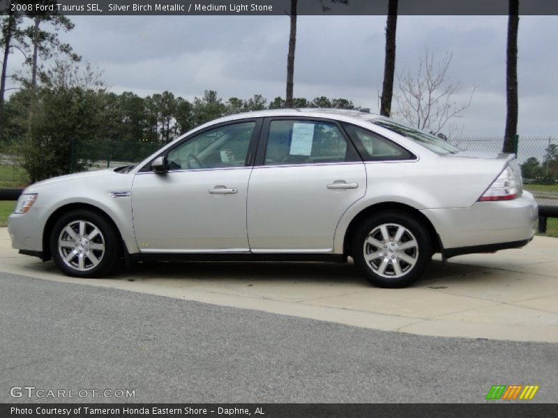 Silver Birch Metallic / Medium Light Stone 2008 Ford Taurus SEL