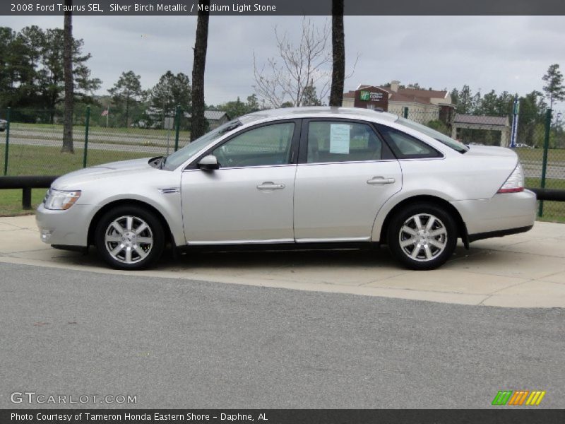 Silver Birch Metallic / Medium Light Stone 2008 Ford Taurus SEL