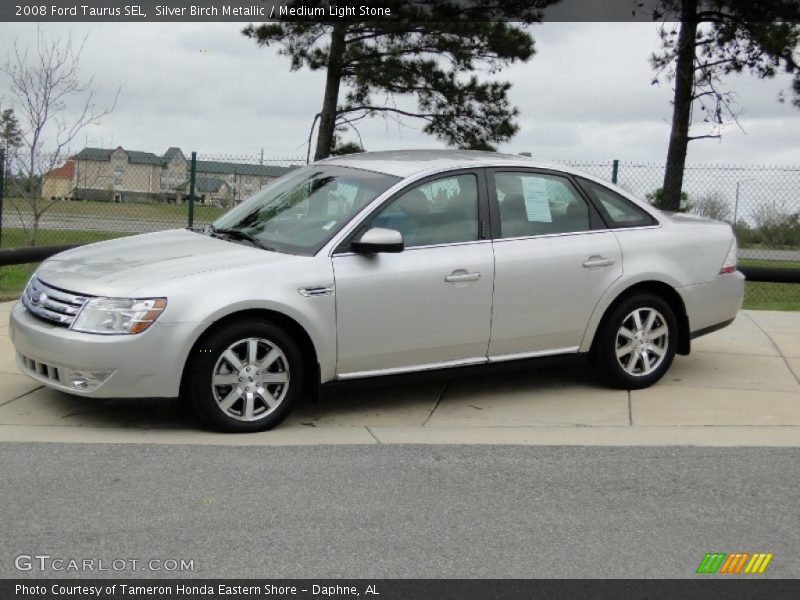 Silver Birch Metallic / Medium Light Stone 2008 Ford Taurus SEL
