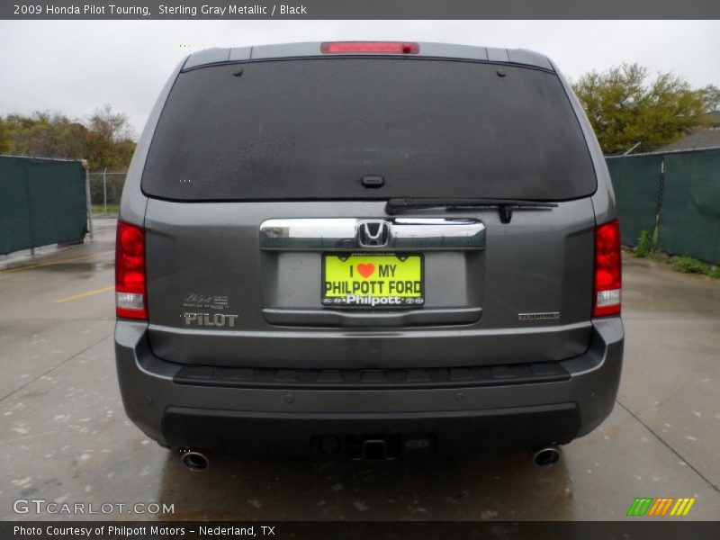 Sterling Gray Metallic / Black 2009 Honda Pilot Touring