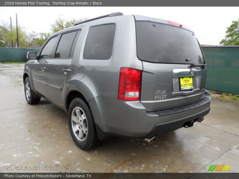 Sterling Gray Metallic / Black 2009 Honda Pilot Touring