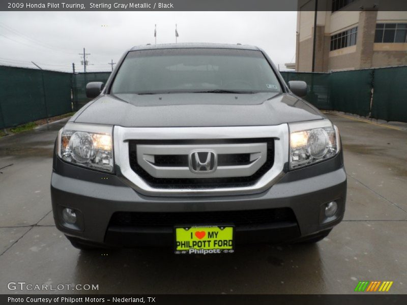 Sterling Gray Metallic / Black 2009 Honda Pilot Touring