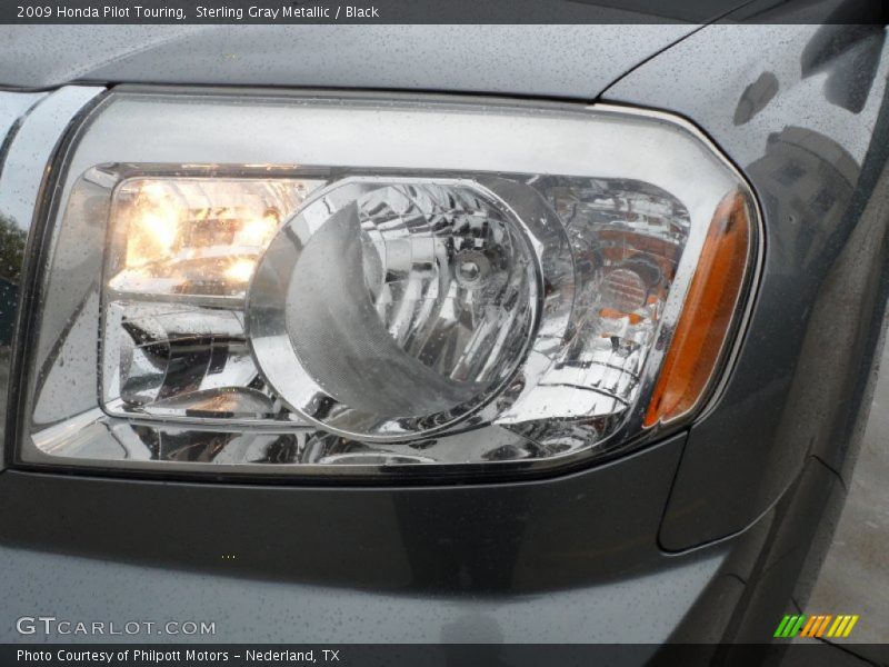 Sterling Gray Metallic / Black 2009 Honda Pilot Touring