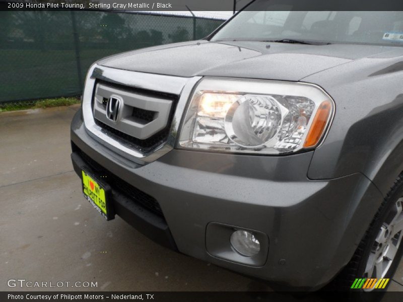 Sterling Gray Metallic / Black 2009 Honda Pilot Touring