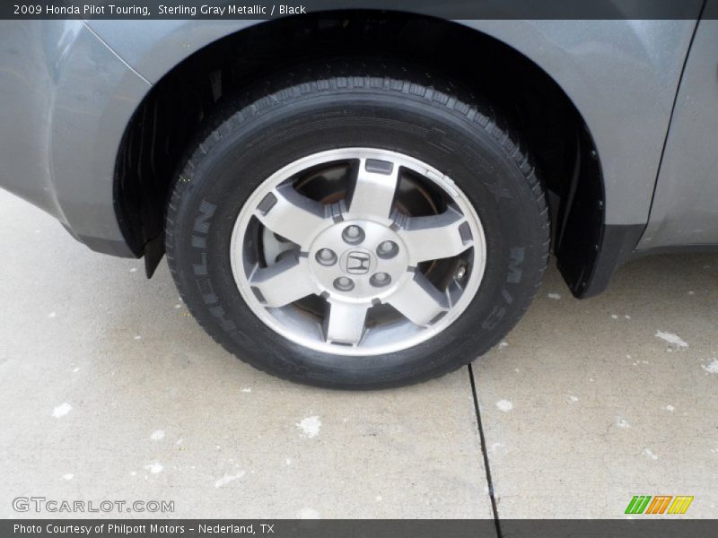 Sterling Gray Metallic / Black 2009 Honda Pilot Touring