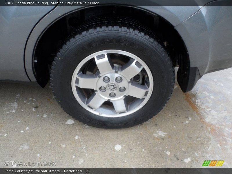 Sterling Gray Metallic / Black 2009 Honda Pilot Touring